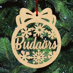 Fa karácsonyfadísz - Budaörs