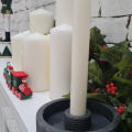 Beton gyertyatartó tál-gyertyával
